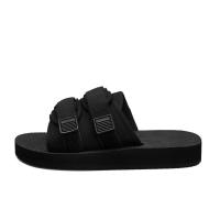 Sandalias de verano para mujer, zapatillas de playa, sandalias negras duraderas, zapatos planos informales de suela gruesa de talla grande para hombre y mujer - details 0