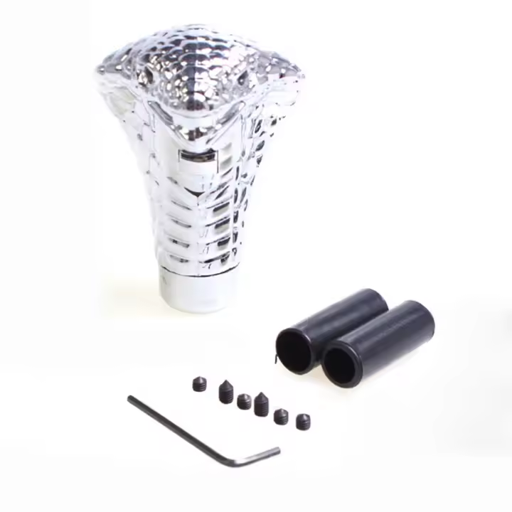 Perilla de cambio de marchas Manual Universal para coche, palanca de cambios moderna Cobra Snake, ojos LED cromados - 1