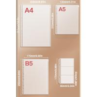 Práctico folleto de almacenamiento de PP, hojas sueltas, a prueba de polvo, bolsa de almacenamiento de identificación familiar, carpeta A4/A5/B5, soporte para billetes, escuela - details 1