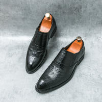 Zapatos de Negocios Formales de Cuero Vintage Británico Cómodos y Transpirables con Tacón Bajo - details 2