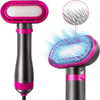 Secador para perros Secador para perros silencioso para perros pequeños y gatos Secador de pelo portátil 2 en 1 para el cuidado de perros con peine de piel Secador de pelo Cepillo Secador para mascotas 300W - 1