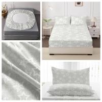 Juego de Ropa de Cama de Poliéster 100% Tamaño Rey Funda de Almohada de Ajuste 3pcs Diseño Impreso - details 3