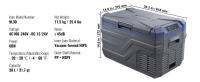 SucceBuy Refrigerador-congelador portátil para automóvil,-4 ℉ -68 ℉   Enfriador de compresor ajustable, 12/24 V CC y 100-240 V CA para exteriores, camping - details 8