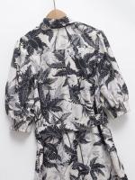 Ropa de mujer europea y americana popular temperamento francés ligero femenino vestido de gasa estampado de lujo - details 12