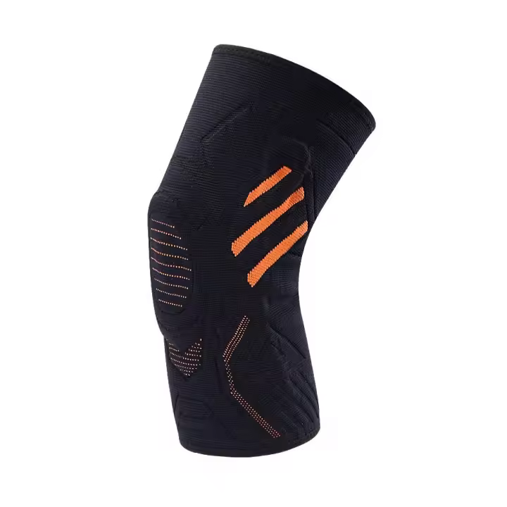 Rodillera de protección para articulaciones, cinturón transpirable antideslizante, soporte para rodilla, equipo protector de nailon elástico, rodilleras para Fitness - 1