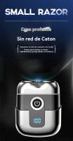 Nueva maquinilla de afeitar eléctrica recargable para hombres, cabezal magnético, mini maquinilla de afeitar portátil de lavado. - details 6
