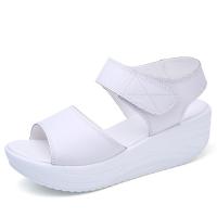 Sandalias de tacón de cuña de verano para mujer, zapatos de plataforma - details 1