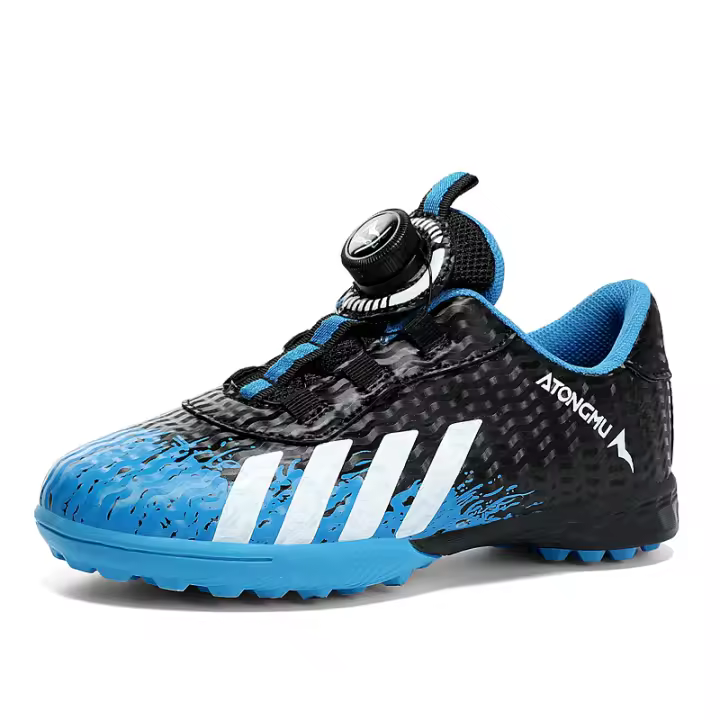 Zapatos de Fútbol de Cuero Profesional para Niños Suela de Goma Natural Antideslizante - 1