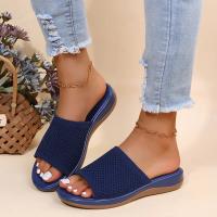 Sandalias de mujer Sandalias planas suaves Sandalias de verano Mujer Tela elástica Verano Zapatillas elegantes Zapatos - details 5