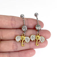 Anillos de Ombligo de acero quirúrgico CZ, Piercing de vientre, Piercing de Ombligo, Ombligo Nombril Joias Ouro, lindo y elegante, 1 pieza - details 3