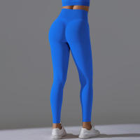 Hamidou-Pantalones deportivos de Yoga para mujer, mallas de cintura alta y caderas ajustadas, glúteos de melocotón, pantalones de Yoga desnudos de cintura alta - details 76