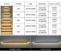 Lámpara LED de pared resistente al agua para exteriores, candelabro moderno de aluminio IP65, para jardín, porche, AC85-265V - details 2