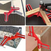 Abrazadera de ángulo recto, abrazadera de ángulo de 90 grados, marco de fotos, soporte de vidrio, herramientas de carpintería de bricolaje, abrazadera para pecera Abrazaderas de carpintería de aluminio reforzado con vidrio - details 1