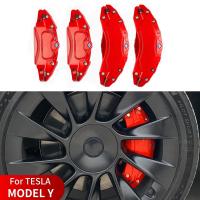 Cubiertas de pinzas de freno para Tesla Modelo Y 2020 2021 2022 2023 2024 Accesorios Juego delantero trasero de 4 (no cabe 2024 Modelo Y RWD) - details 1