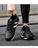 Zapatillas de deporte de cuero para hombre, zapatos deportivos informales para exteriores, antideslizantes, transpirables, cómodos para caminar - details 15