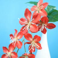 Simulación de 9 cabezas de jazmín colorido como jazmín Artificial Real, modelo de paisaje, flores colgantes, suministros de fiesta de cumpleaños - details 15