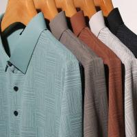 Polo de negocios informal con estampado nuevo para hombre, top de manga corta cómodo y transpirable, 2024 - details 20