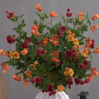 Rama de flor de Rosa Artificial de 65cm, flor de Rosa de imitación de plástico de tacto Real, flores falsas elegantes hechas a mano, decoración para el hogar y la Oficina - details 1
