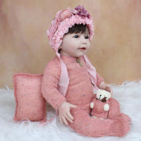 Muñeca Reborn de silicona suave para niña, juguete de cuerpo de tela realista, vestido de princesa Lisa, regalo de cumpleaños, 55 CM, 22 pulgadas - details 6