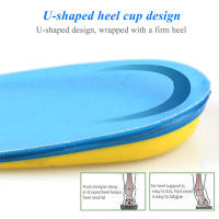 EiD-plantillas de Gel de silicona suave para el talón, cojín masajeador de pies, cuidado de medio talón, almohadilla para fascitis Plantar, Unisex - details 23