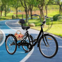 Bicicleta Plegable para Adultos con 24 Pulgadas 7 Marchas Carbono Aceleradora LED Luzes Cestas Ideal para Urbanos Unisex - details 0