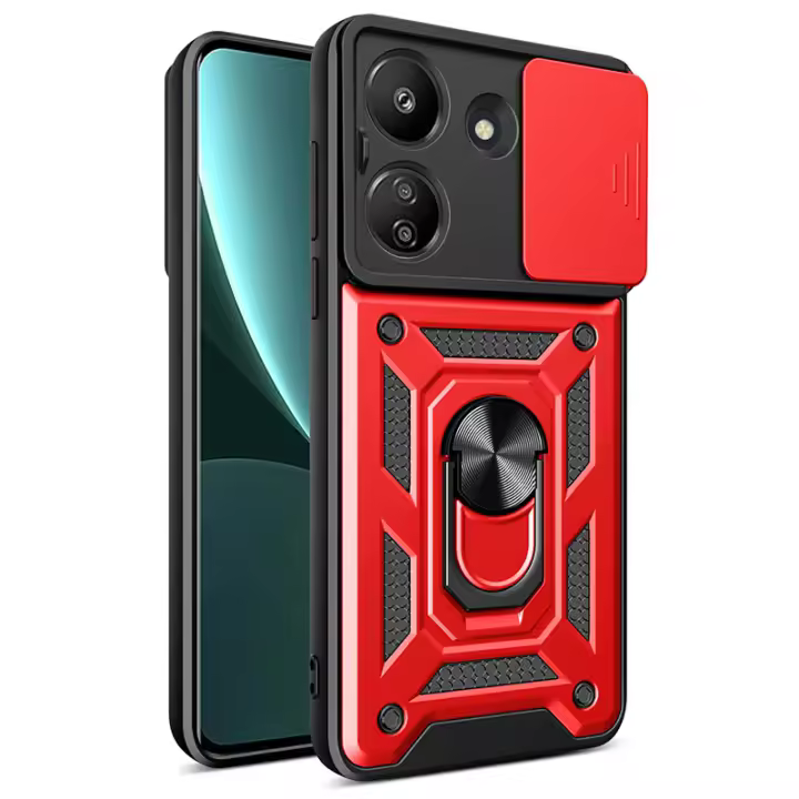 Funda de lente de cámara de lujo con cubierta deslizante compatible con Xiaomi Redmi 13C Poco C65 Protección - 1