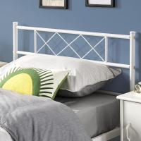 Cama Individual de Metal para Adultos Gran Espacio en Lamas Moderno blanco/90x200cm - details 3