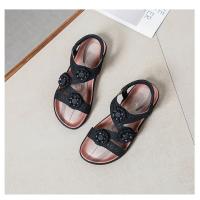 Sandalias planas para mujer 2025 - Estilo bohemio con pedrería y flores, sandalias de playa l de tallas grandes, transpirables (zapatos de verano para mujer, sandalias deportivas de lujo) - details 15