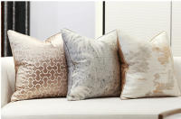 Fundas de Almohada Decorativas Modernas de Lujo Tiras Jacquard Gruesas Moda Nórdica para Sofá - details 9