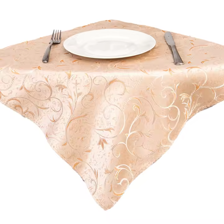 Servilletas de cena de tela, juego de 10 de poliéster de 48x48cm, lavables para vacaciones/bodas - 1