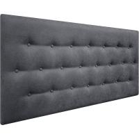Cabeceros de Cama tapizados con Tejido Antimanchas, Estructura Madera Acolchado- Cabezal Dormitorio y Matrimonio Moderno Mod. Paris Todas Las Medidas y Colores (Rosa, 135 * 70) - details 5