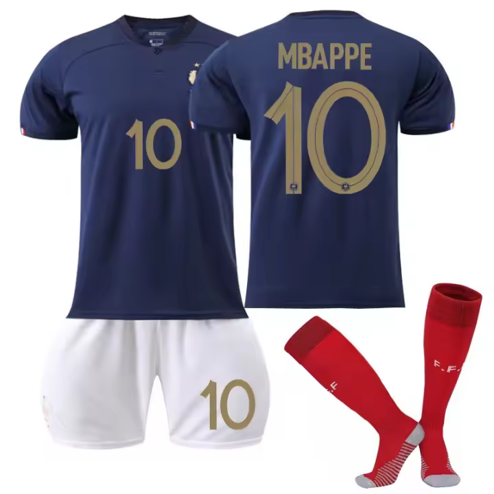 Conjunto de ropa infantil para niños y niñas, camiseta de entrenamiento para aficionados, uniforme deportivo informal unisex de verano, poliéster - 1