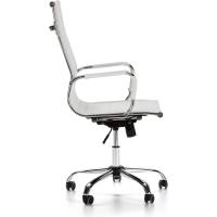 Londres reclinable Blanco, Piel sintética, Silla ejecutiva con reposacabezas y conjín engrosados, Altura - details 0