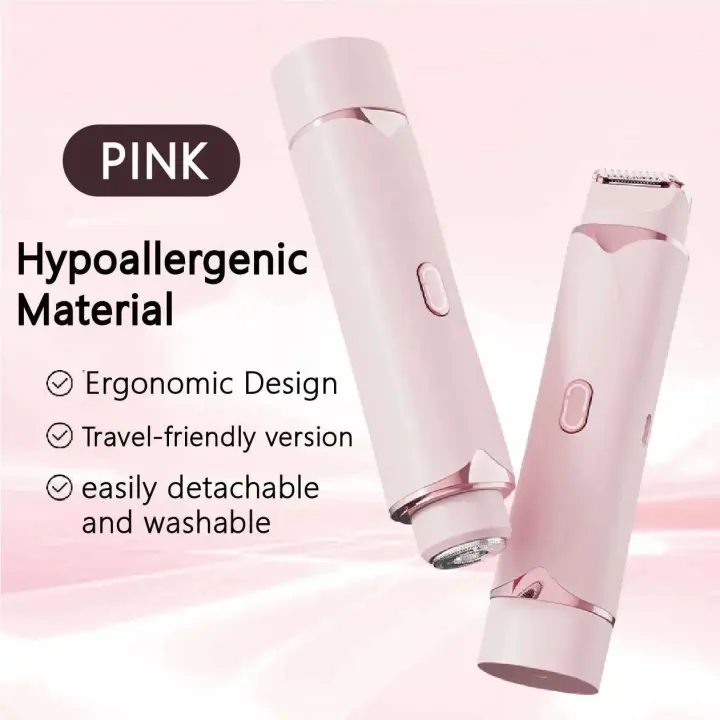 Afeitadora eléctrica D0AB para mujer, resistente al agua, uso húmedo y seco, recortadora de vello corporal - 1