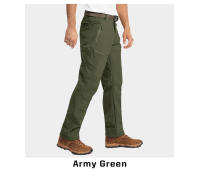 MAGCOMSEN hombres soft shell pantalones de lana caliente pantalones tácticos con bolsillos con cremallera - details 5