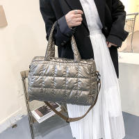 Bolso cruzado de algodón para mujer, bolsa de hombro de gran capacidad, a la moda, estilo Boston - details 7