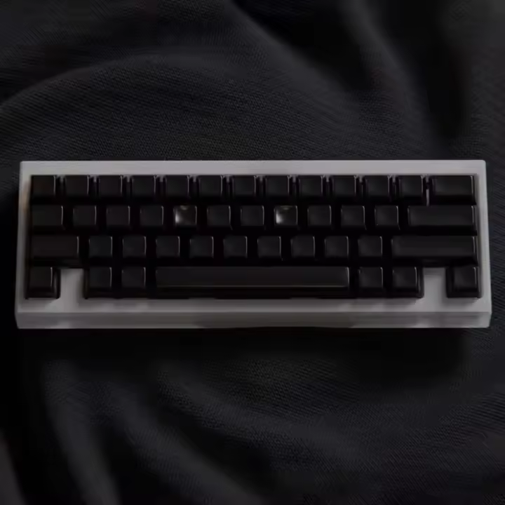 Tecla blanca de color sólido, 152 teclas PBT, personalizada, minimalista, alto brillo, perfil KAM, para teclado NICL - 1