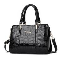 Bolso elegante con patrón de cocodrilo a la moda, bandolera de hombro de gran capacidad, mochila de lujo de alta gama - details 0