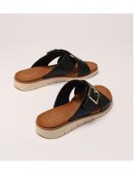Sandalias de playa de viaje con suela gruesa, chanclas de verano con hebilla exterior y tiras cruzadas - details 1
