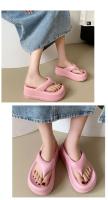 Chanclas de plataforma EVA para mujer, Sandalias de tacón cómodas, informales, para la playa, novedad de verano, 2023 - details 2