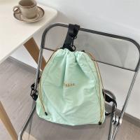 Mochila con cordón de nailon de estilo coreano, bolso deportivo ligero de nailon de Color fresco, bolso de viaje al aire libre Harajuku dulce para senderismo - details 3