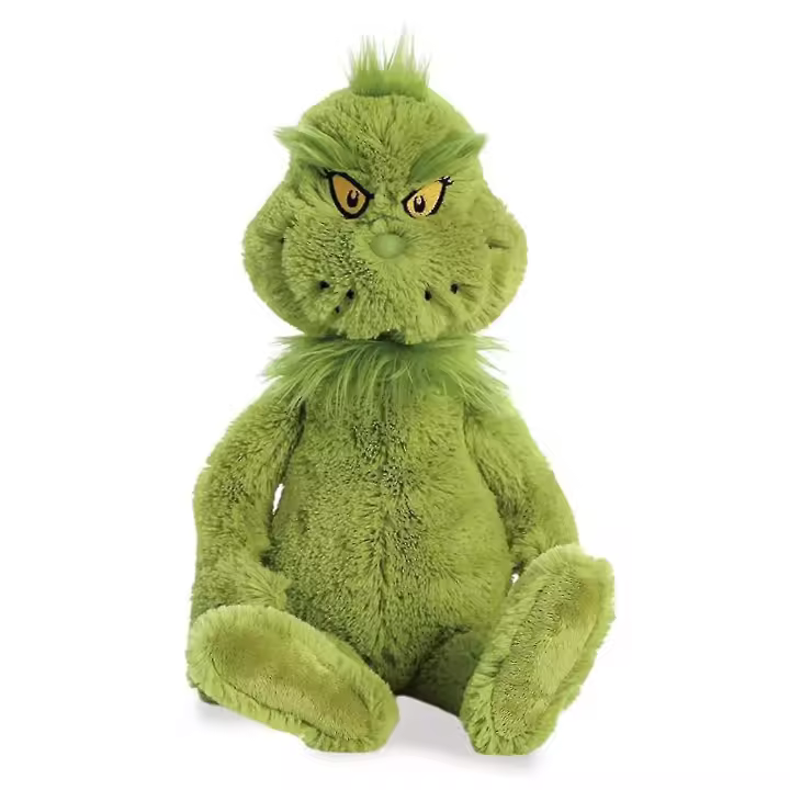 Muñeca Grinch navideña construye un oso cómo el grinchs estola muñeco de peluche navideño de 15,7 pulgadas [hs] - 1