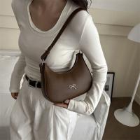 Nuevo diseño de moda, bolso para axila con lazo, bolso de cuero PU coreano con lazo para axila, bolso de mano Y2K de Color sólido para mujer - details 4