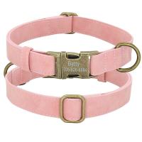 Conjunto Collar personalizado perro, correa plomo caminar, collares de cuero para mascotas, perros pequeños, medianos y grandes, - details 12