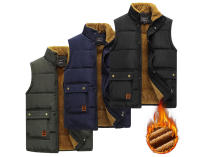 Abrigos informales sin mangas de lana de algodón gruesos y cálidos acolchados para hombre, chaquetas de trabajo, moda de invierno - details 6