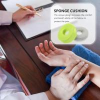 Almohada de Donut, asiento para hemorroides, asiento médico para coxis, silla de próstata para personas mayores, sentado sedentario, espuma viscoelástica, alivia el dolor, 1/2 Uds. - details 0