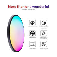 Lámpara Led de techo regulable con mando a distancia, 24W, RGB, cambio de color - details 3