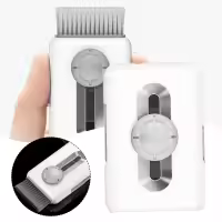 Cepillo de limpieza de teclado 6 en 1, herramienta de limpieza de polvo portátil multifuncional para exteriores - details 3