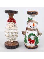 Candelabro navideño de anciano, muñeco de nieve, decoración de escritorio para sala de estar, regalo, artesanías de resina, nuevo - details 2