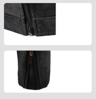 Al aire libre hombres moda cuello alto Tops Otoño Invierno transpirable abrigos a prueba de viento nueva chaqueta de cuero versátil informal Retro sólido - details 7
